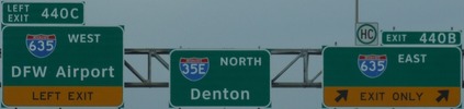 I-35E Exit 440, TX