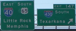 I-40 Exit 147 near Little Rock, AR