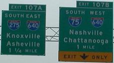 I-75/I-275/I-640 Knoxville, TN