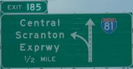 I-81 Exit 185, Scranton, PA