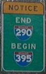 I-290 becomes I-395, Auburn