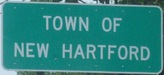 Entering New Hartford WB