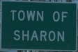 Entering Town of Sharon northbound