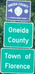 SB into Florence and Oneida County