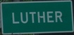 Entering Luther eastbound