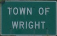 Entering Wright eastbound