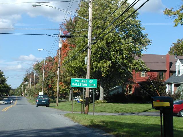 Entering Ballston Spa on