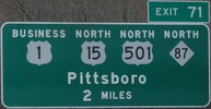 US 1 Exit 71, NC