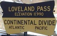top of Loveland Pass, CO