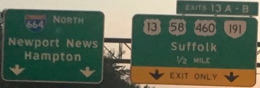 I-664 Exit 13, VA