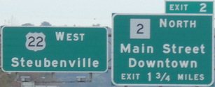 US 22 Exit 2, WV