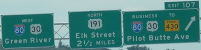 I-80 Exit 107, WY