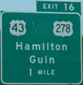 US 78 Exit 16, AL