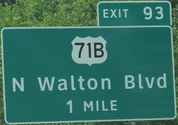 US 71 Exit 93, AR