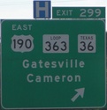 I-35 Texas Exit 299