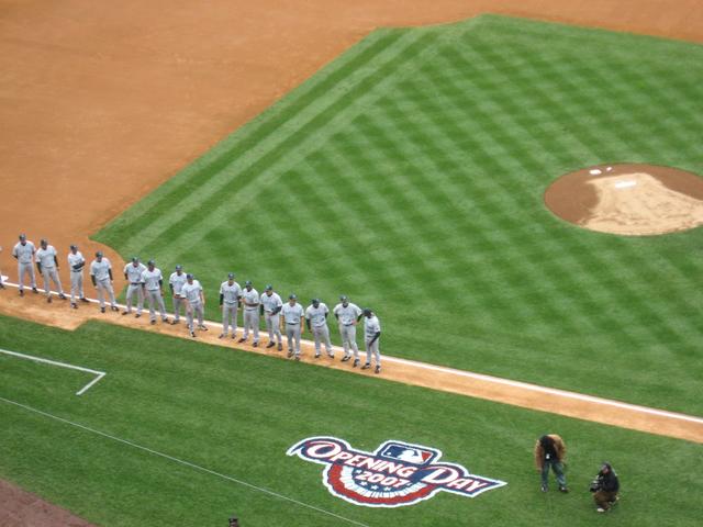 Tampa Bay Devil Rays vs. New York Yankees, Yankee Stadium ... Tampa Bay Devil Rays vs. New York Yankees, Yankee Stadium ...