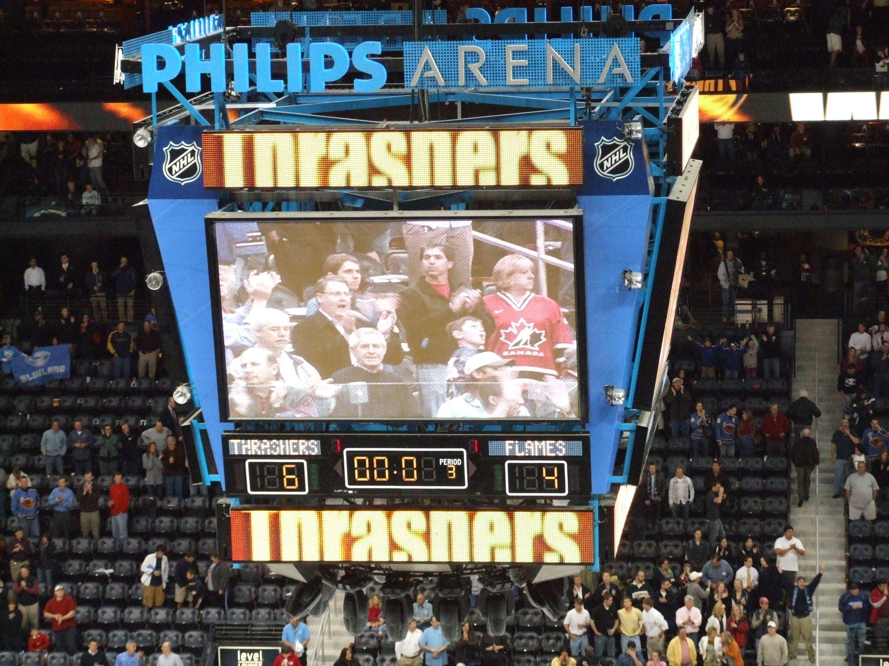 Calgary Flames vs. Atlanta Thrashers, Philips Arena, Atlanta, Georgia -  March 13, 2008