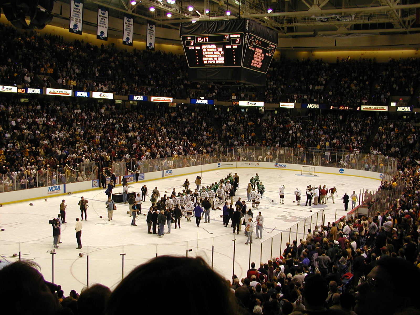 Frozen Four Finals, Albany April 7, 2001