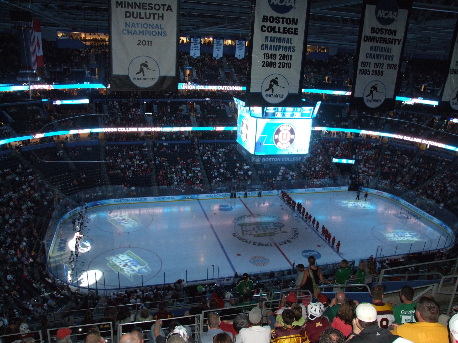 Frozen Four in Tampa April 5, 2012