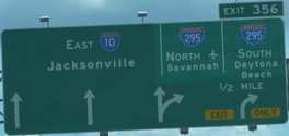 I-10 Exit 356 at I-295