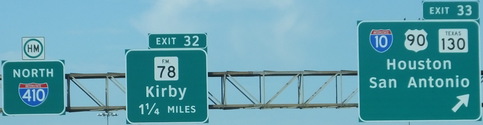I-410 Exit 33, east side San Antonio, TX