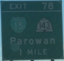 I-15 Exit 78, UT