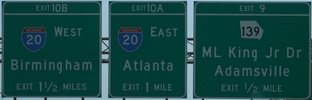 Atlanta, GA, I-285 west of town