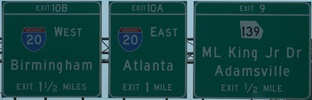 Atlanta, GA, I-285 west of town