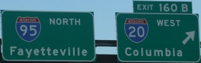 I-95 Exit 160 ay I-20, SC