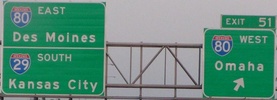 Council Bluffs, I-29/I-80 Iowa