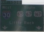 eastern terminus N. Little Rock, AR