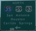 I-35 southern end, Laredo, TX