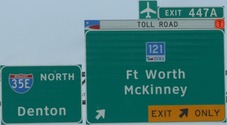 I-35E Exit 447A, TX