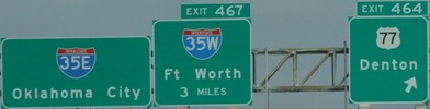 I-35E Exit 464, TX