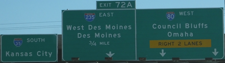 I-35 Exit 72A, IA