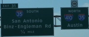 I-410 Exit 31, NE side San Antonio, TX
