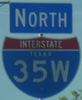 Just north of I-35 E/W split, TX
