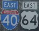 I-40/US 64 south of Raleigh, NC