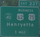 I-40 Exit 237, OK