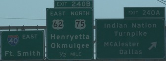 I-40 Exit 240A, OK