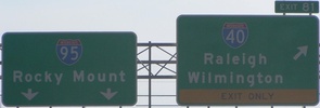 I-40/I-95 jct, NC