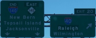 I-140 Exit 20, NC
