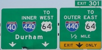 I-40 Exit 301, Raleigh, NC