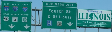 Entering IL east/northbound