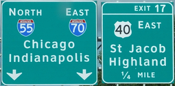 I-55/I-70 IL Exit 17