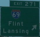 I-94/I-69 split, MI