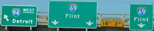 I-94/I-69 split, MI