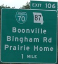 I-70 Exit 106, MO