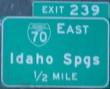 I-70 Exit 239, Idaho Springs, CO