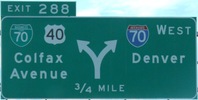 I-70 Exit 288, CO